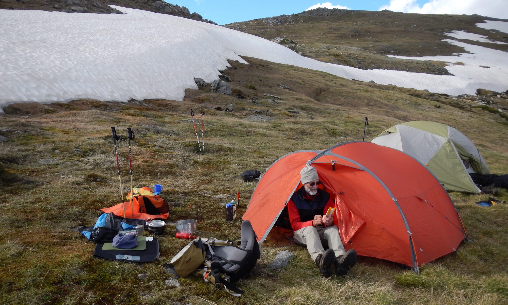 Camp tents alpine