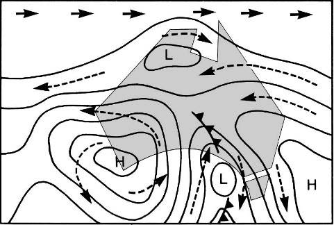 Isobars and pressure systems at sea level